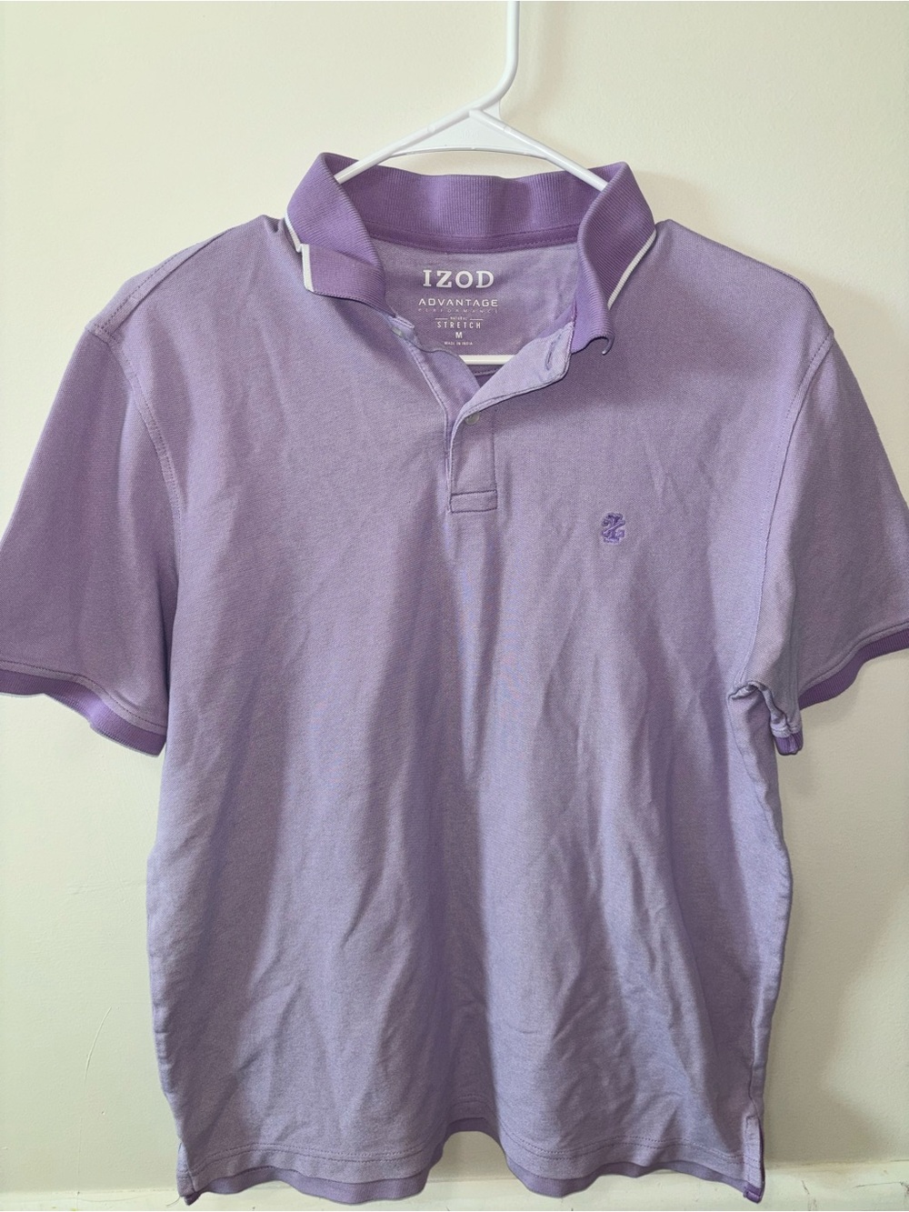 Izod Purple Short-Sleeve Polo